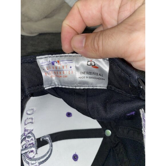 Deadstock 90s Y2K Colorado Rockies Snapback Baseball Cap Hat - Picture 6 of 6